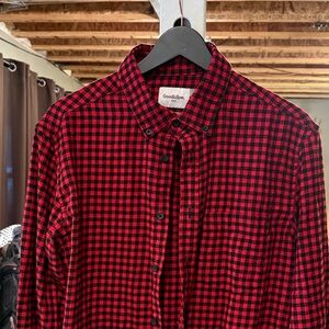 Goodfellow & Co Red and Black Checkered Shirt